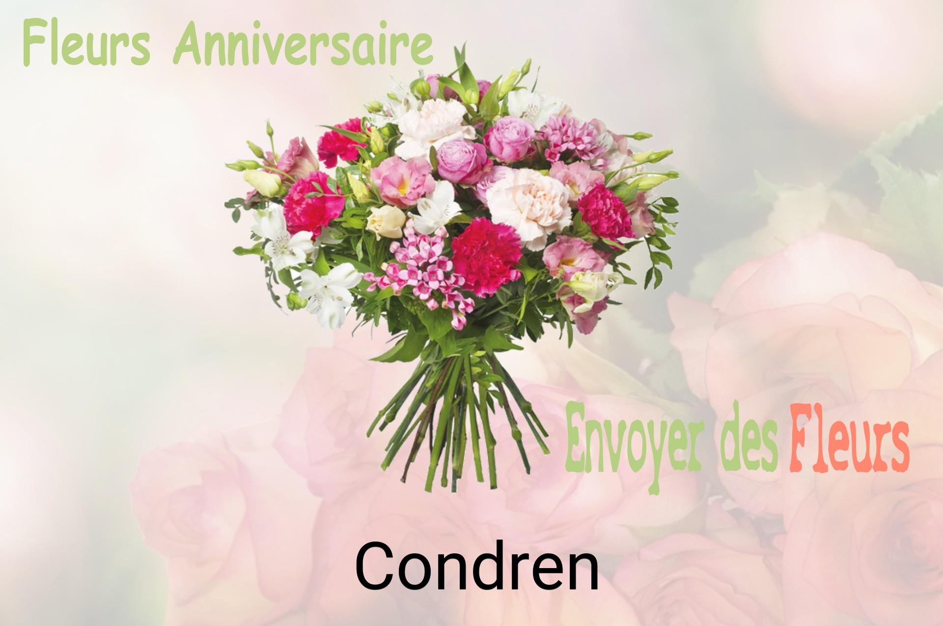 Bouquet de fleurs d’anniversaire livré à Condren