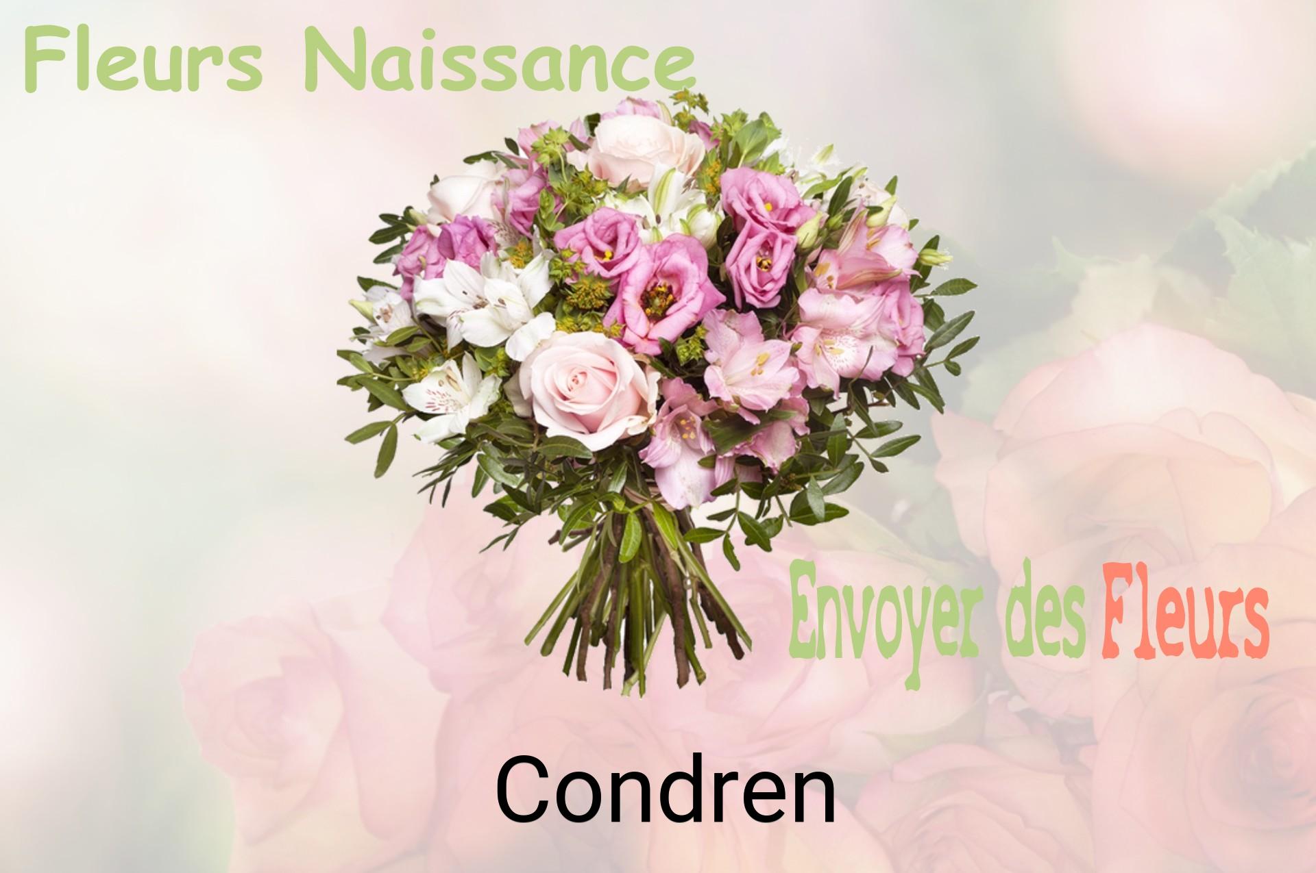Bouquet de fleurs de naissance livré à Condren